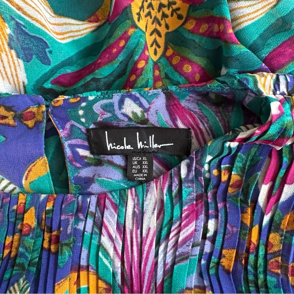 Nicole Miller Boho Chiffon Blouse - Picture 8 of 8